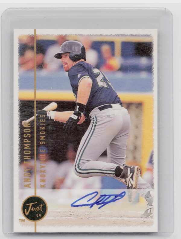 1999 Just Andy Thompson Auto #NNO Smokies Autographs