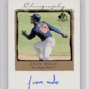 1999 SP Top Prospects Juan Melo AU #JM Stars Chirography