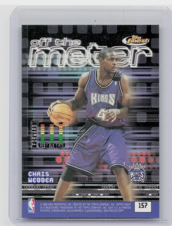 2000-01 Finest Chris Webber / Karl Malone #157 Jazz - Image 3