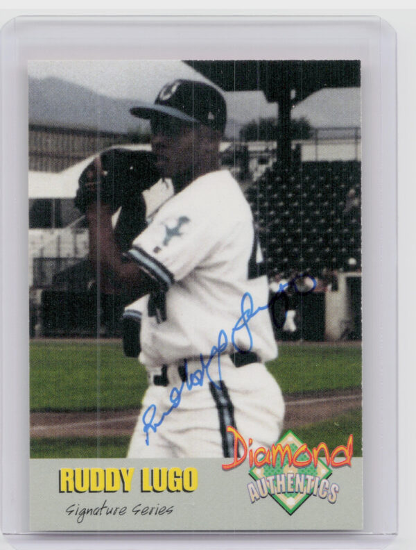 2000 Diamond Authentics Autographs Ruddy Lugo AU SN3250 #20 Raptors