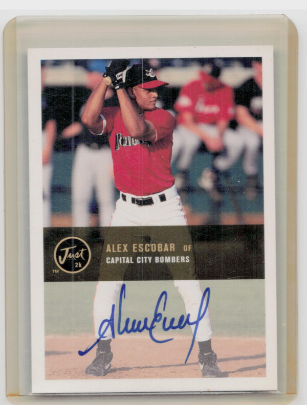2000 Just Alex Escobar AU #BA-08 Bombers Autographs