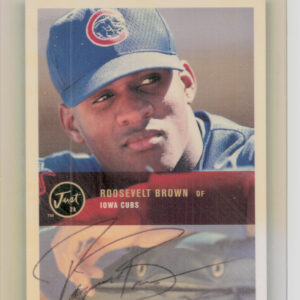 2000 Just Roosevelt Brown AU #BA-02 Cubs Autographs