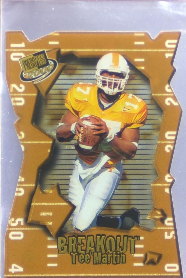 2000 Press Pass Tee Martin RC #BO27 Volunteers Breakout Die-Cut