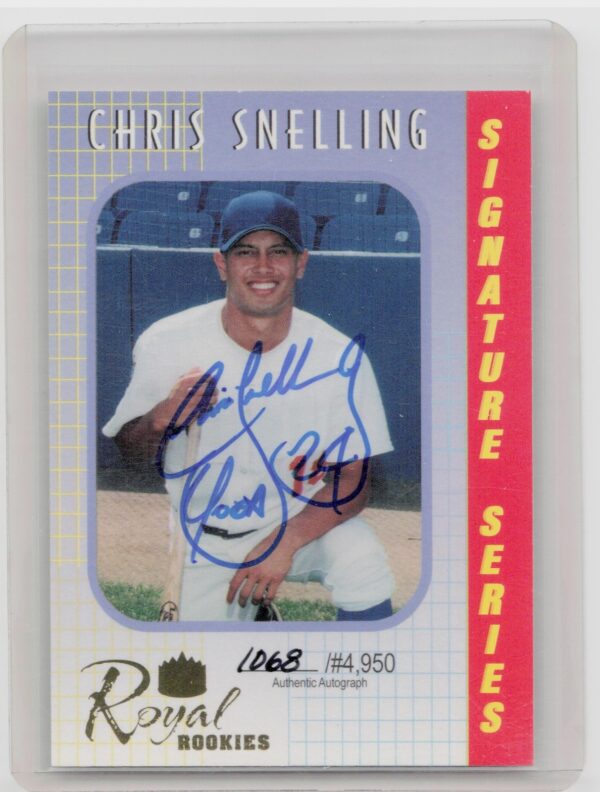 2000 Royal Rookies Chris Snelling Auto /4950 #10 Mariners Autographs