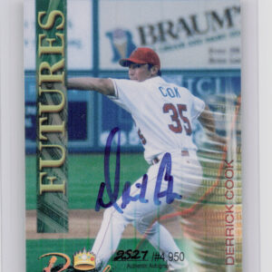 2000 Royal Rookies Futures Derrick Cook AU SN4950 #31 Drillers Autographs