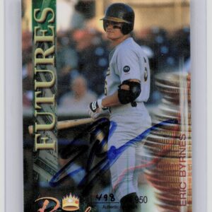 2000 Royal Rookies Futures Eric Byrnes Auto /4950 #14 A's Autographs