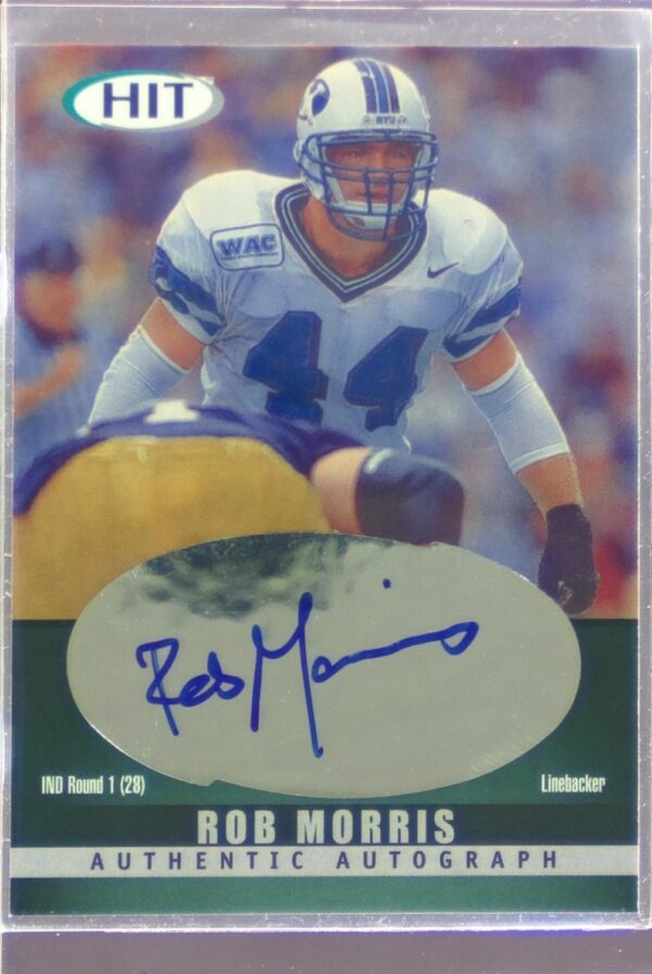 2000 SAGE HIT Rob Morris Auto RC #A45 Cougars Autographs Emerald