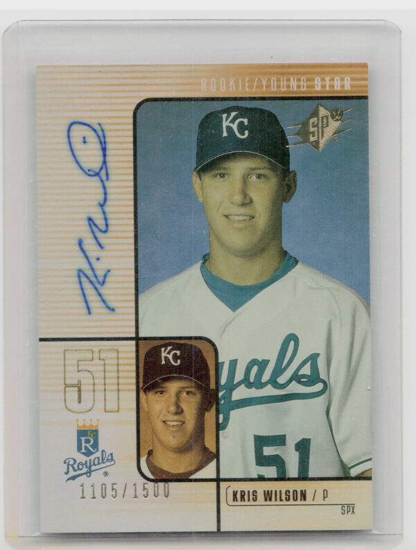 2000 SPx Kris Wilson AU SN1500 RC #151 Royals