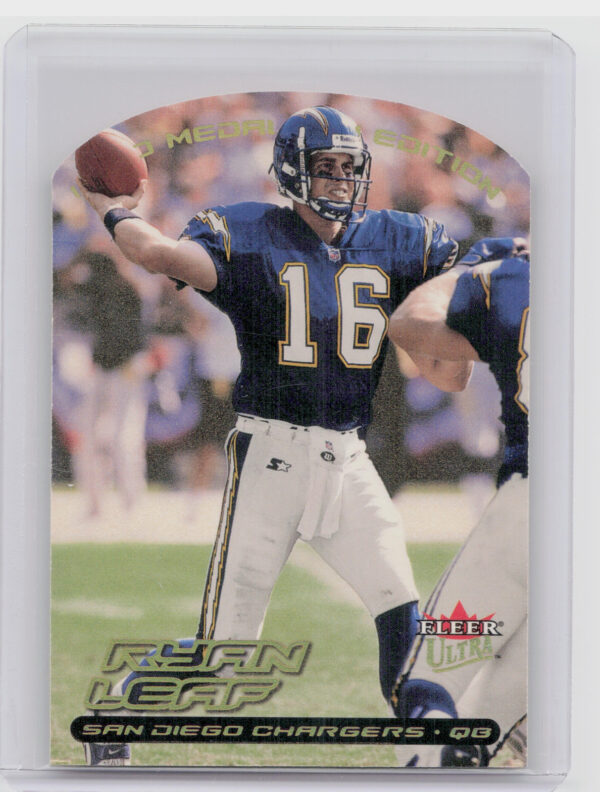 2000 Ultra Ryan Leaf Gold Medallion #31G Chargers