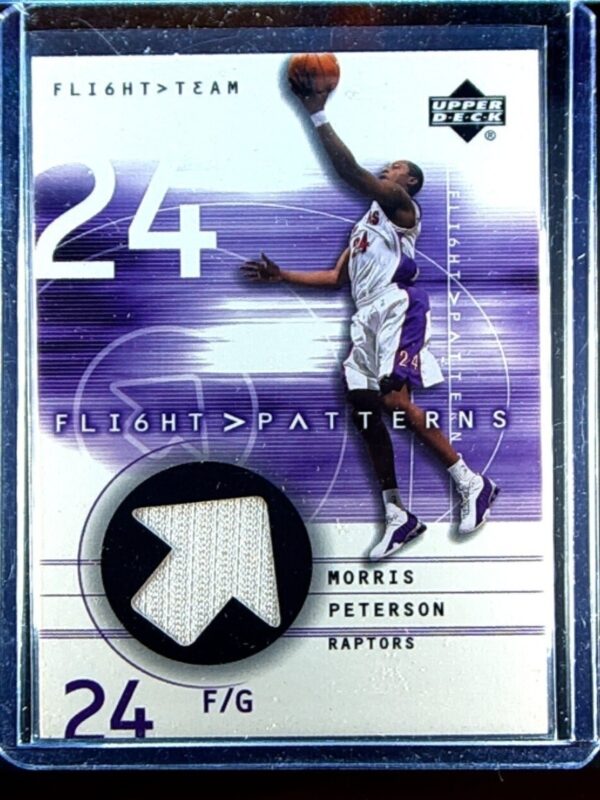 2001-02 Upper Deck Flight Team Morris Peterson JSY #MP Raptors Flight Patterns