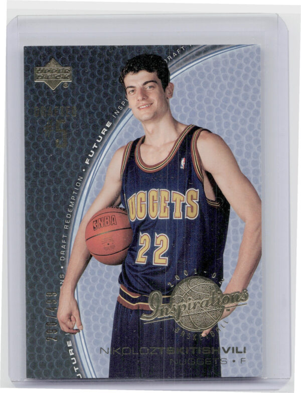 2001-02 Upper Deck Inspirations Nikoloz Tskitishvili SN499 #178 Nuggets