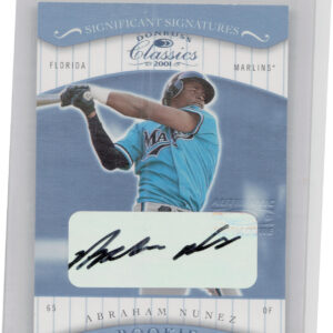 2001 Donruss Classics Abraham Nunez AU #131 Marlins Significant Signatures