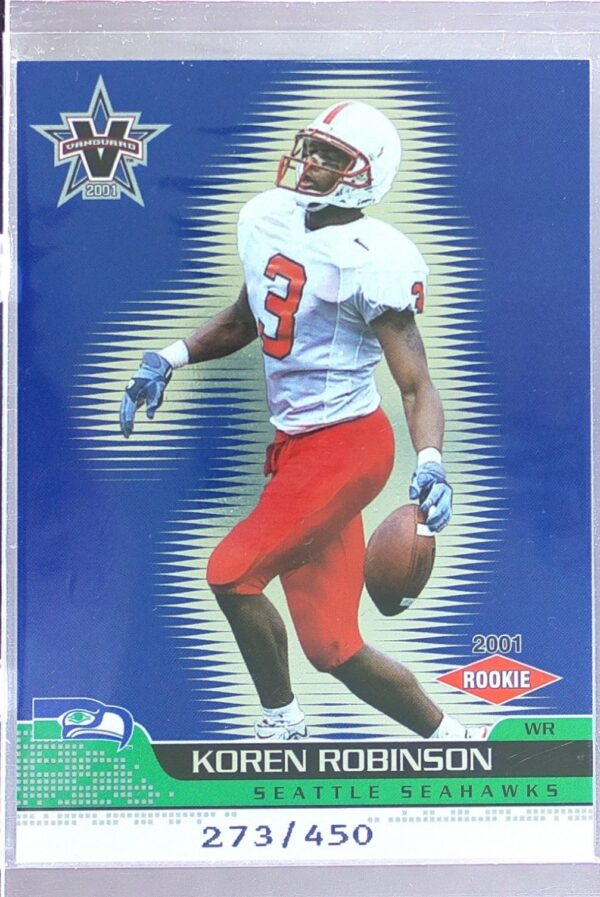 2001 Pacific Vanguard Koren Robinson /450 RC RC #147 Seahawks