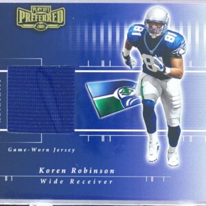 2001 Playoff Preferred Koren Robinson /400 RC JSY #204 Seahawks