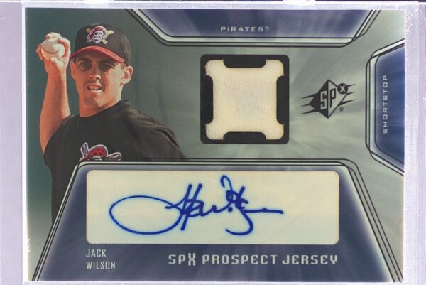 2001 SPx Jack Wilson RC Auto JSY #144 Pirates