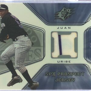 2001 SPx Juan Uribe RC JSY #133 Rockies