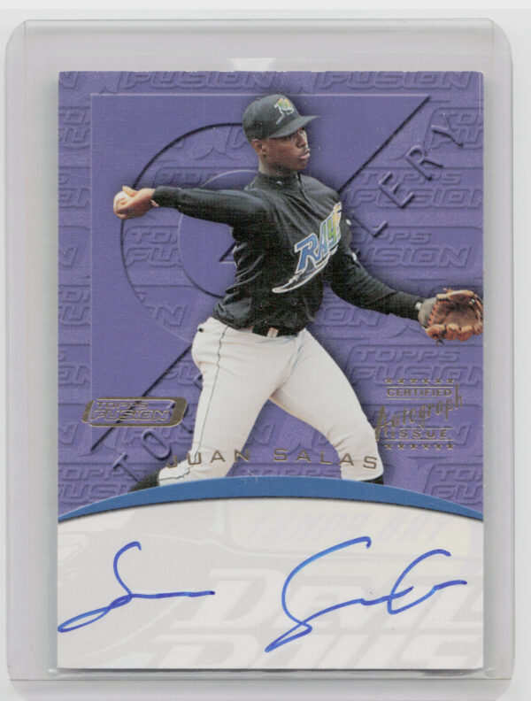 2001 Topps Fusion Juan Salas AU #FA37 Rays Autographs