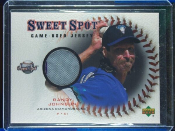 2001 Upper Deck Sweet Spot Randy Johnson MEM #J-RJ Diamondbacks Game Jersey
