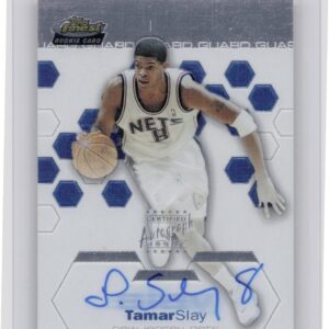 2002-03 Finest Tamar Slay AU RC SN999 #105 Nets