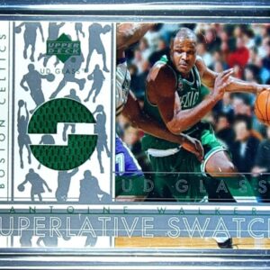 2002-03 UD Glass Antoine Walker JSY #AW-S Celtics Superlative Swatch