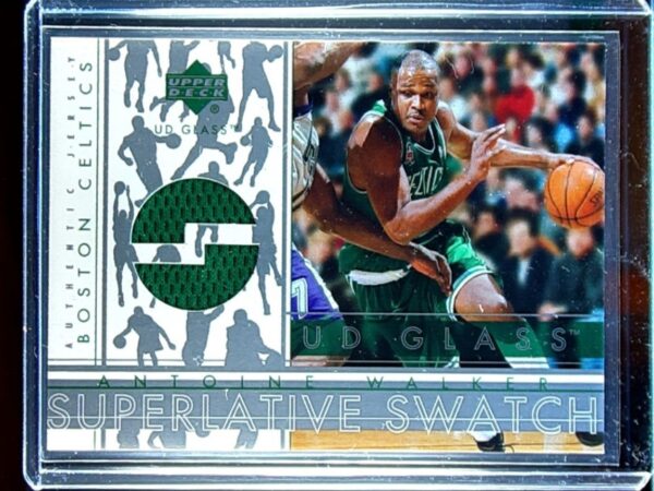 2002-03 UD Glass Antoine Walker JSY #AW-S Celtics Superlative Swatch