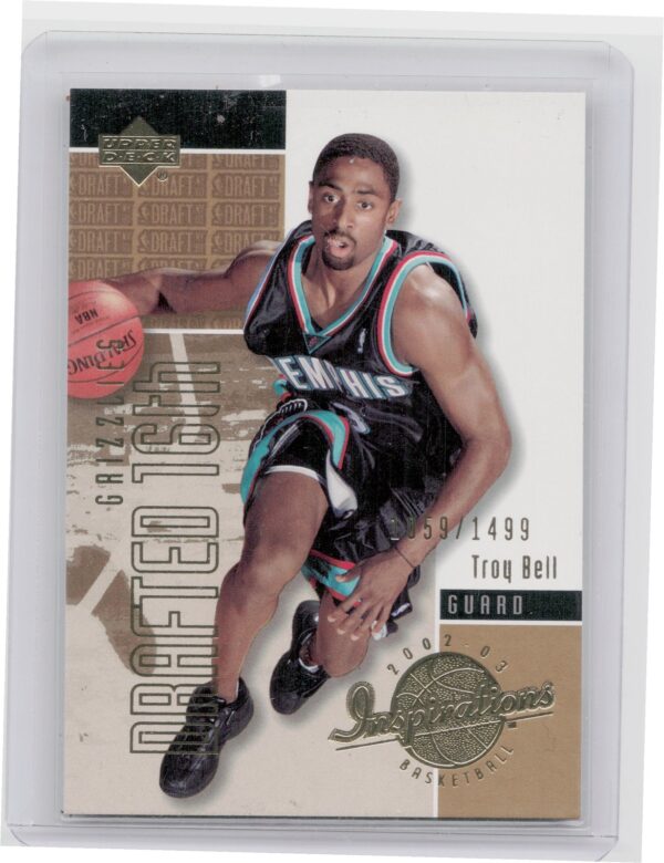 2002-03 Upper Deck Inspirations Troy Bell SN1499 #171 Grizzlies