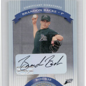 2002 Donruss Classics Brandon Backe AU SN500 #134 Rays Significant Signatures