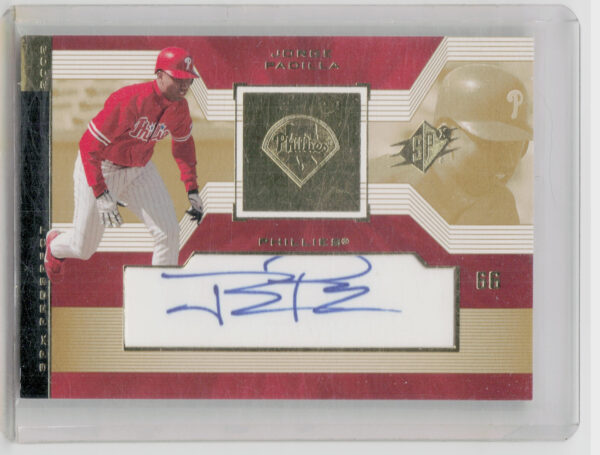 2002 SPx Jorge Padilla AU RC #141 Phillies