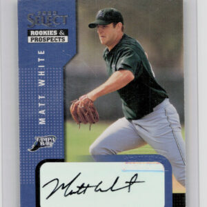 2002 Select Rookies & Prospects Matt White AU #73 Rays