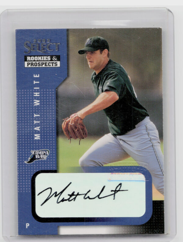 2002 Select Rookies & Prospects Matt White AU #73 Rays