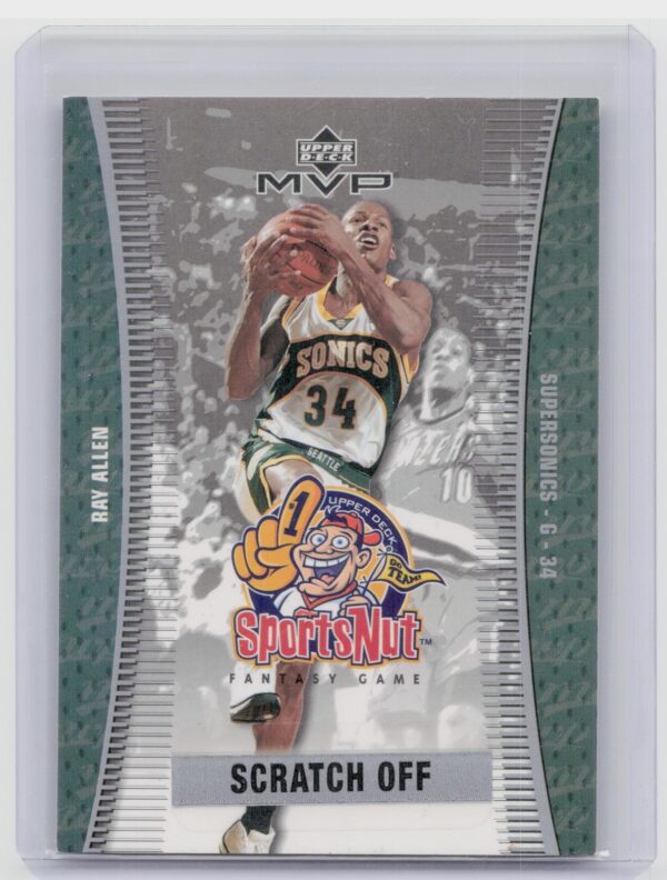 2003-04 Upper Deck MVP Ray Allen #/73 SuperSonics Sportsnut Fantasy game