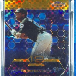 2003 Finest Roberto Alomar SN199 #9 Mets Uncirculated Gold X Fractors