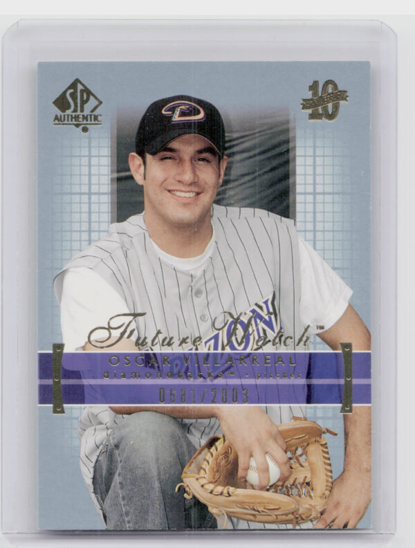 2003 SP Authentic Oscar Villarreal RC SN2003 #156 Diamondbacks