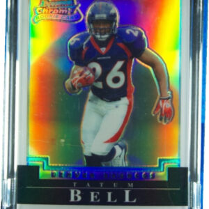 2004 Bowman Chrome Tatum Bell Uncirculated White Refractors #188 Broncos
