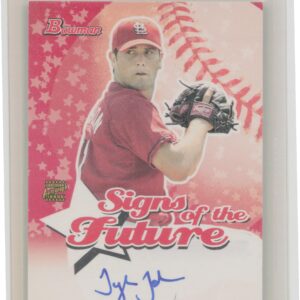 2004 Bowman Tyler Johnson AU #SOF-TJ Cardinals Signs of the Future