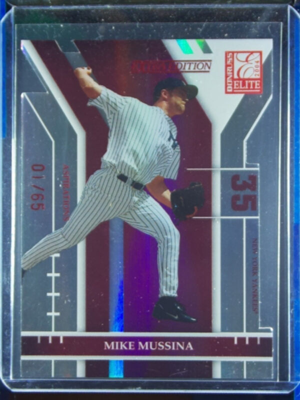 2004 Donruss Elite Mike Mussina Aspirations SN65 #45 Yankees
