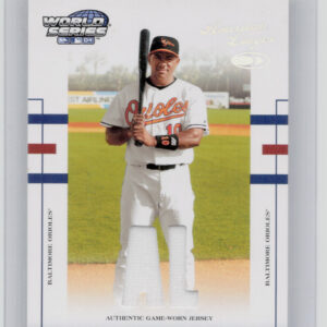 2004 Donruss World Series Miguel Tejada SN250 MEM #WS-22 Orioles Material Fabric