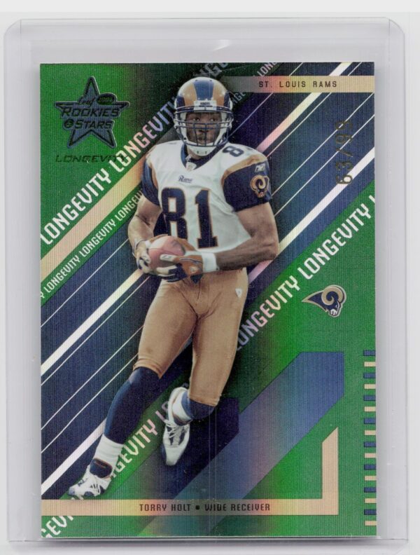 2004 Leaf Rookies & Stars Longevity Torry Holt Emerald /99 #84 Rams