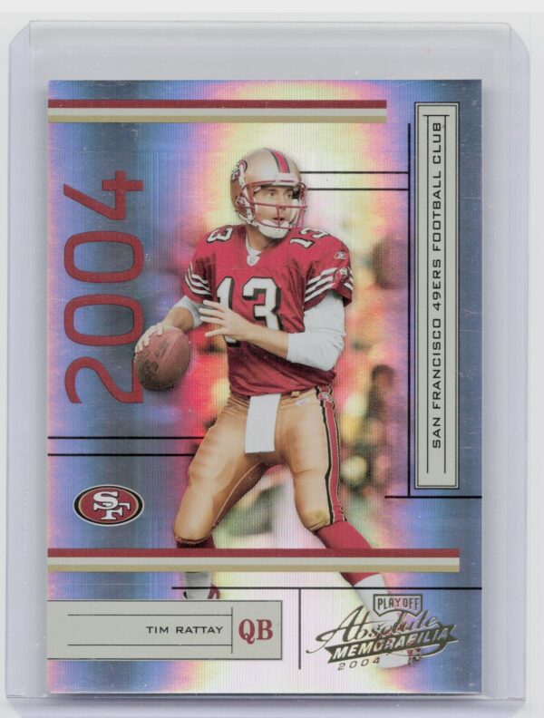 2004 Playoff Absolute Memorabilia Tim Rattay /1150 #125 49ers