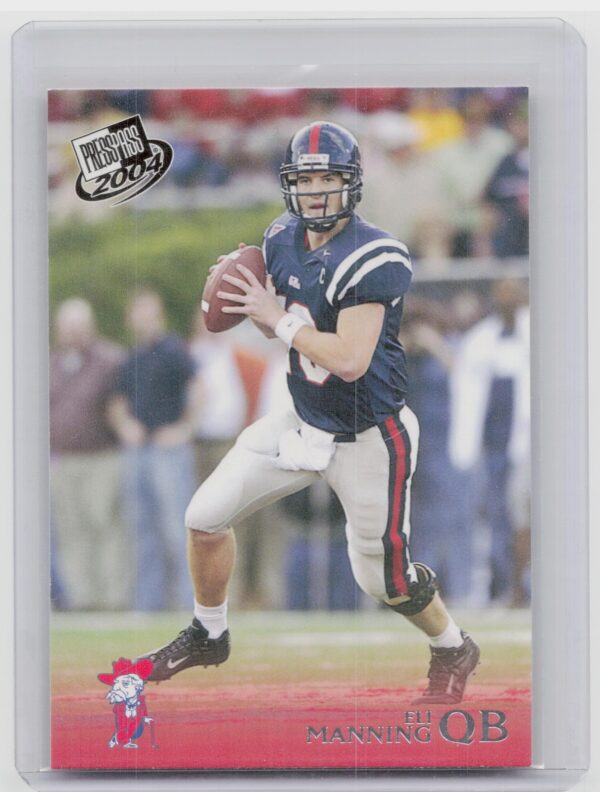 2004 Press Pass Eli Manning #4 Rebels