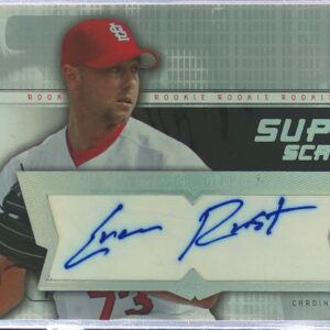 2004 SPx Evan Rust Auto #SU-RU Cardinals SuperScripts Rookies