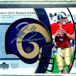 2004 UD Sweet Spot Jeff Smoker AUTO RC /699 #250 Rams