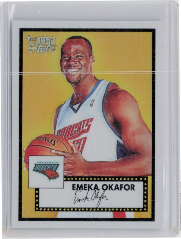 2005-06 Topps 1952 Style Emeka Okafor Chrome Refractors SN299 #37 Bobcats
