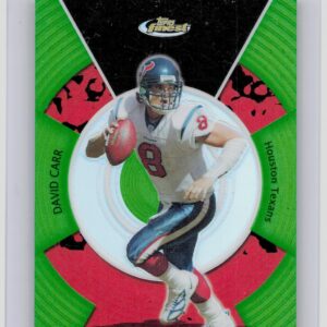 2005 Finest David Carr Green Refractors /199 #115 Texans