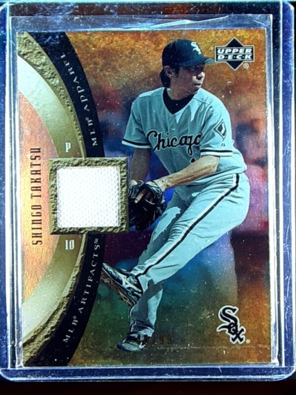 2005 UD Artifacts Shingo Takatsu /99 JSY #MLB-ST Sox MLB Apparel Rainbow