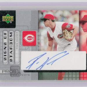 2005 Upper Deck Pros & Prospects Ryan Wagner AU #WA Reds Signs of Stardom
