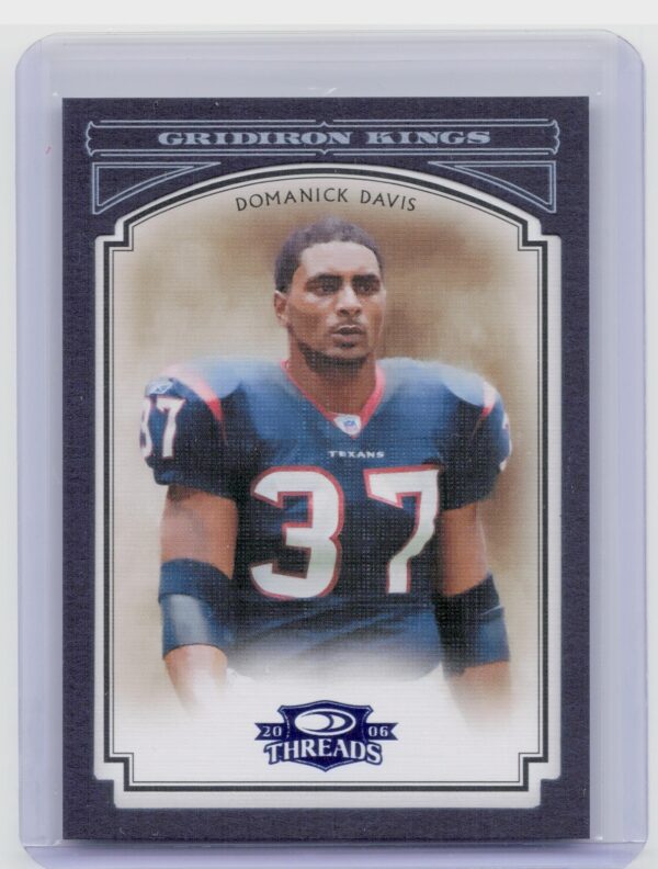 2006 Donruss Threads Domanick Davis /50 #PGK-13 Texans Framed Blue
