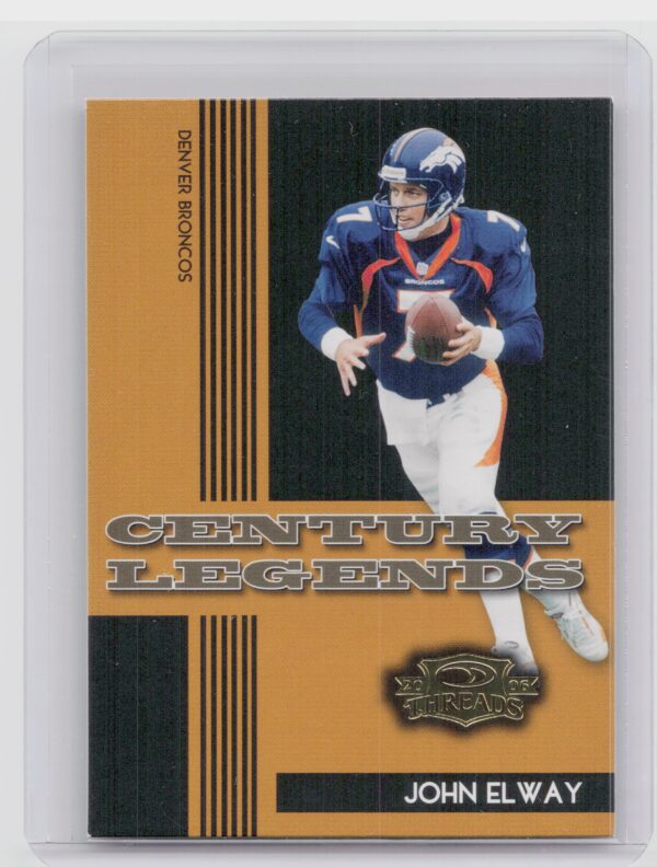 2006 Donruss Threads John Elway #CL-5 Broncos Century Legends Gold