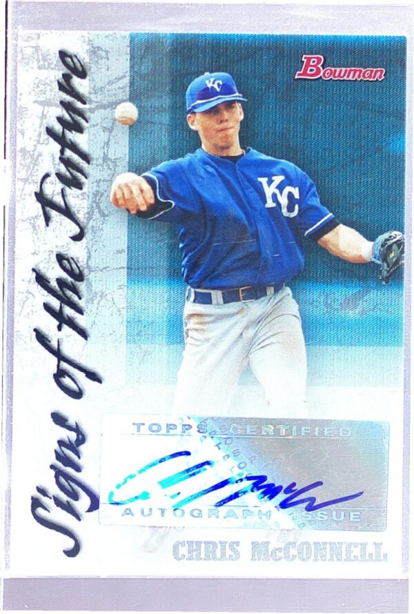 2007 Bowman Chris McConnell Auto #SOF-CM Royals Signs of the Future