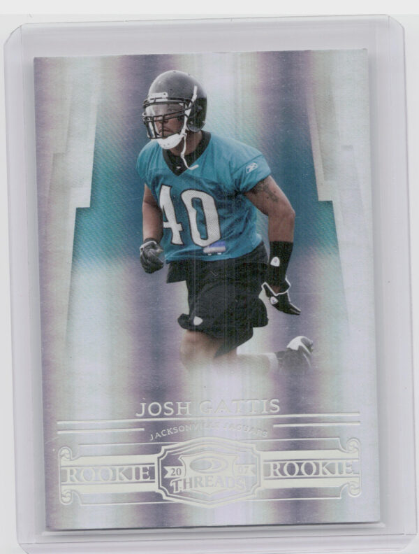 2007 Donruss Threads Josh Gattis Silver Holofoil SN100 #170 Jaguars